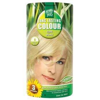Hennaplus 8 hårfarve light  blond Long Lasting Colour