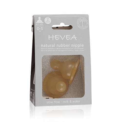 Hevea flaskesutter 2 pak langsomt flow