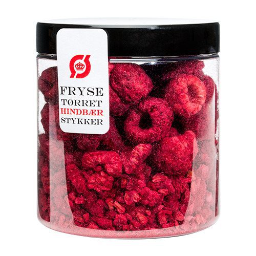 Hindbær stykker frysetørret Ø