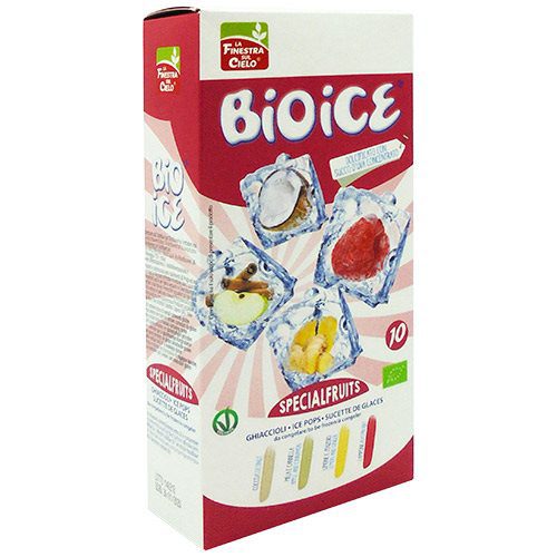 Ice Pops Specialfruits Ø (10 stk) kokos, hindbær, æble/kanel