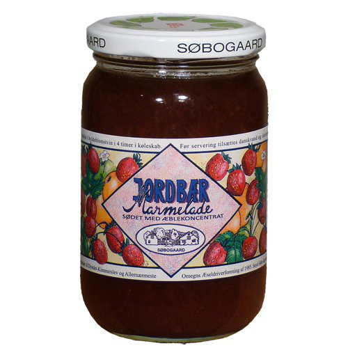 Jordbærmarmelade sødet m æbleØ