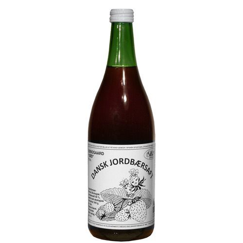 Jordbærsaft sød Ø fortyndes 1:4