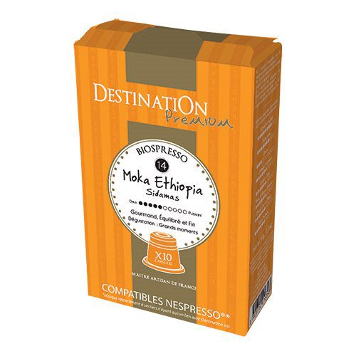 Kaffekapsler Moka Sidamas Ø til Nespresso