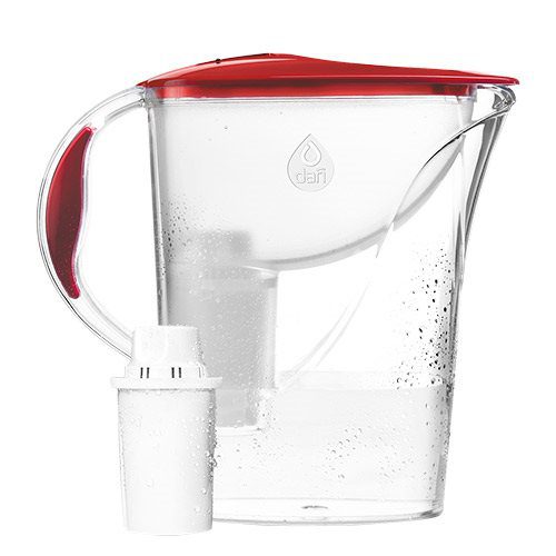 Kande 2,4 l rød Dafi