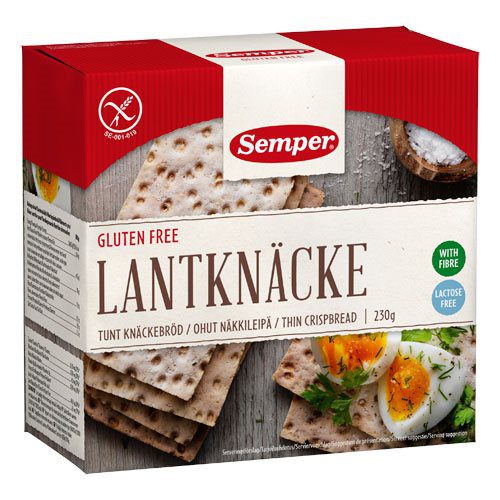 Knækbrød land glutenfri Semper