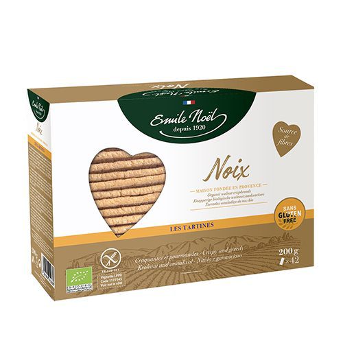 Knækbrød m. valnød glutenfri Ø