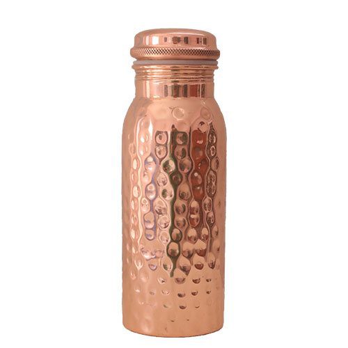 Kobber Vandflaske Hamret 600 ml