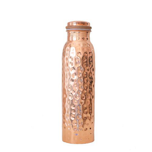 Kobber Vandflaske Hamret 900 ml