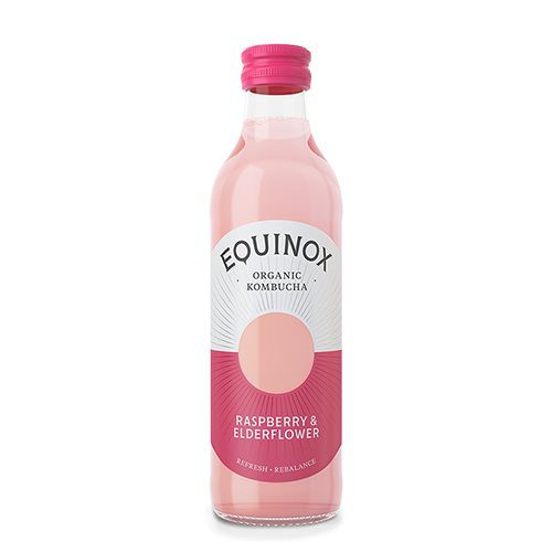 Kombucha te Raw Ø Rasberry & Elderflower