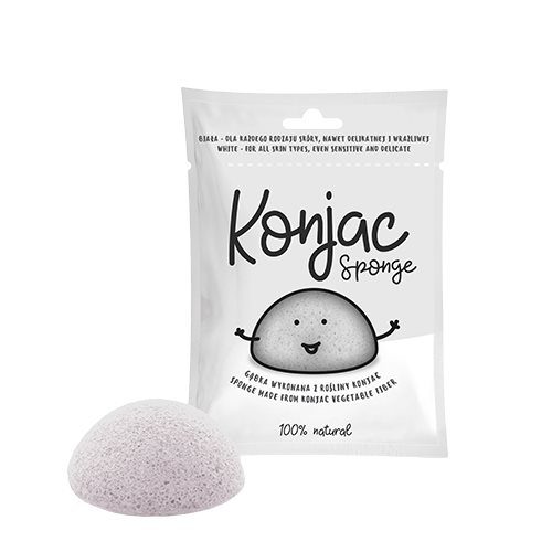 Konjac svamp hvid til alle hudtyper
