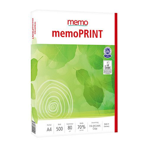 Kopipapir af genbrugspapir 500 ark memo