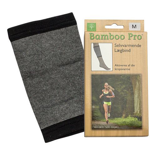 Lægbind, Str. M selvvarmende Bamboo Pro