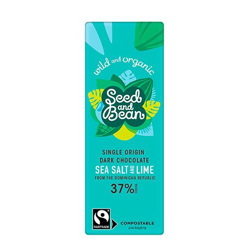 Mælkechokolade 37% Ø Cornish Sea Salt & Lime