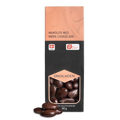 Mandler mørk chokolade Ø
