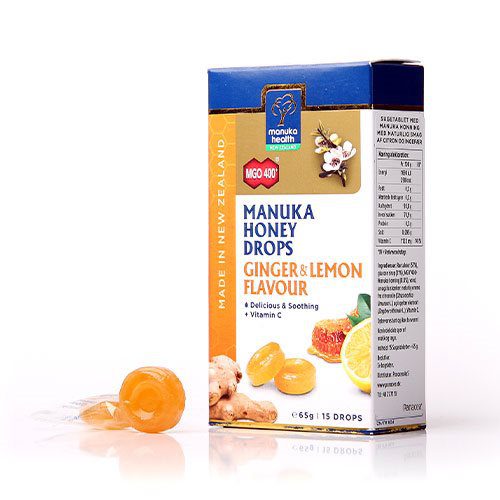 Manuka honning drops Ginger & Lemon