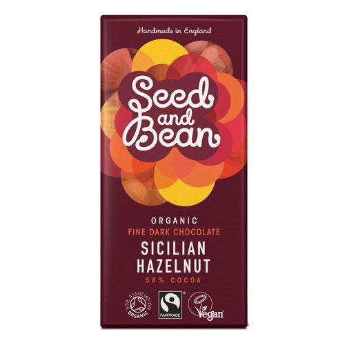 Mørk Chokolade 58% Hasselnød Ø Seed & Bean