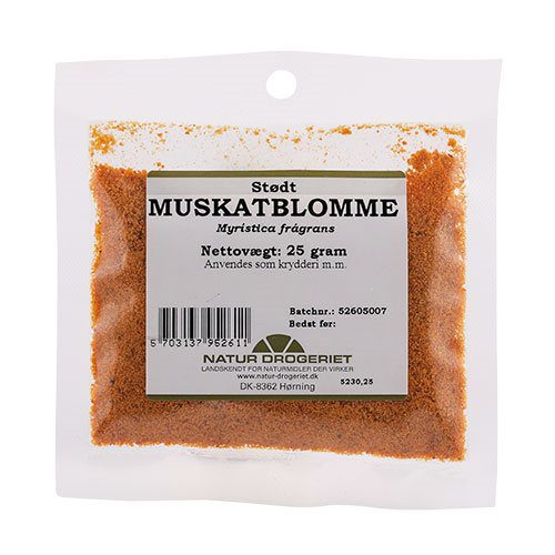 Muskatblomme stødt