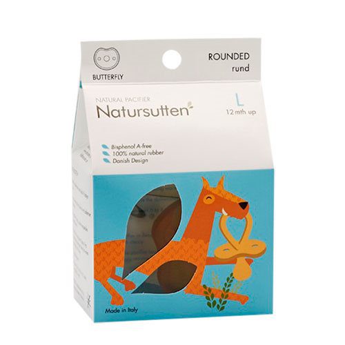 Natursutten sommerfugl rund L  fra 12 mdr.