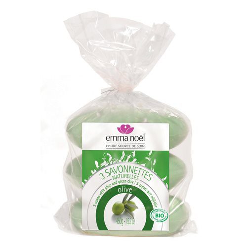Oliven sæbe 3 x 150 gr.  Emma Noel