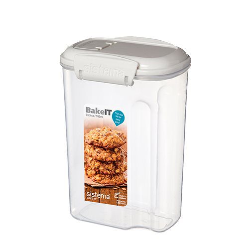 Opbevaringsboks 985 ml Transparent. Mini Bakery Sistema