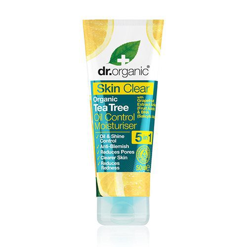 Organic tea tree oil control moisturiser Dr. Organic Skin Clear