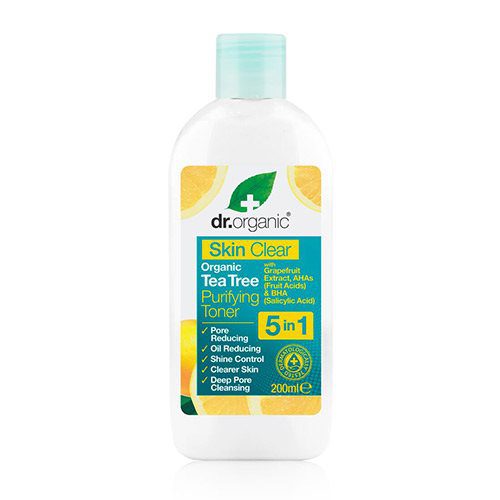 Organic tea tree toner purifying Dr. Organic Skin Clear