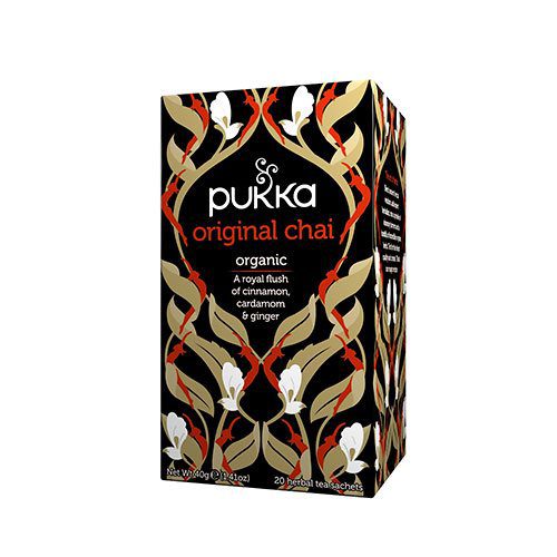 Original Chai te Ø Pukka sort te, kanel & kardemomme