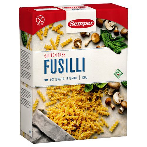 Pasta skruer Fusili glutenfri Semper