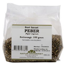 Peber sort knust