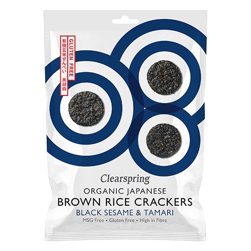 Rice Cracker black sesame Ø