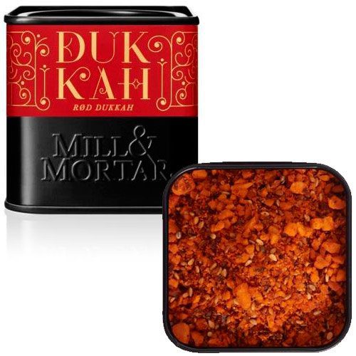 Rød Dukkah mandler Ø m.  sød, røget paprika Mill & Mortar