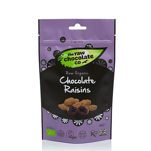 Rosiner m. rå chokolade Ø