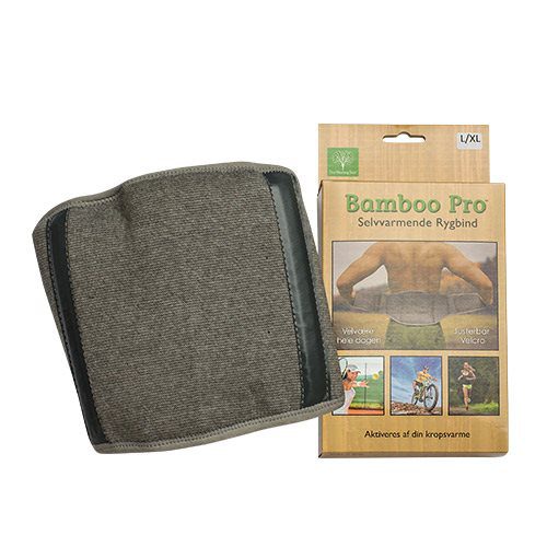 Rygstøtte, Str. L/XL selvvarmende Bamboo Pro