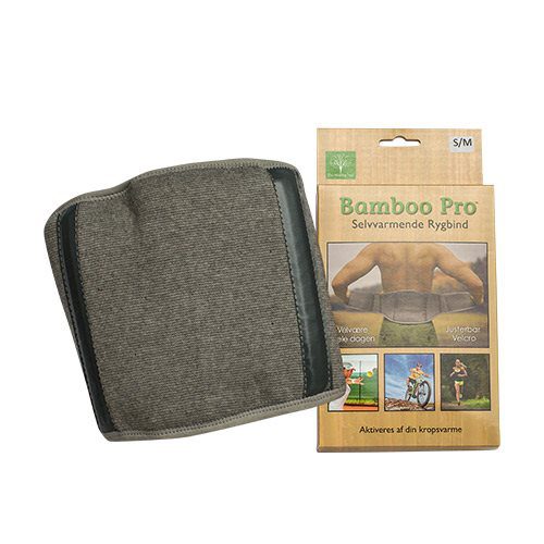 Rygstøtte, Str. S/M selvvarmende Bamboo Pro