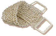 Sisal-massagestrop  finstrikket