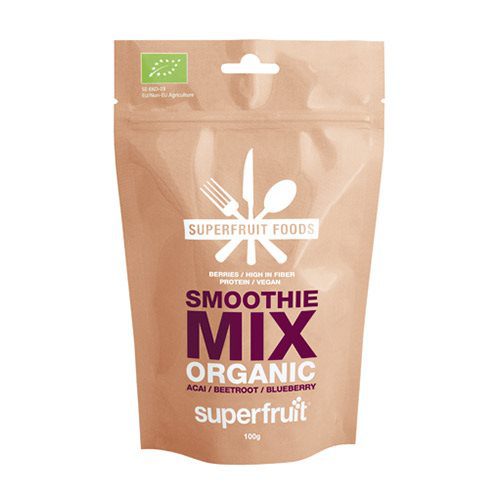 Smoothie mix pulver berries Ø acai, rødbede og blåbær