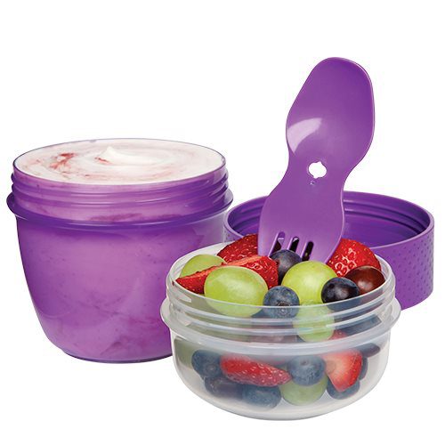 Snack To Go  515 ml pink, lilla, blå, grøn