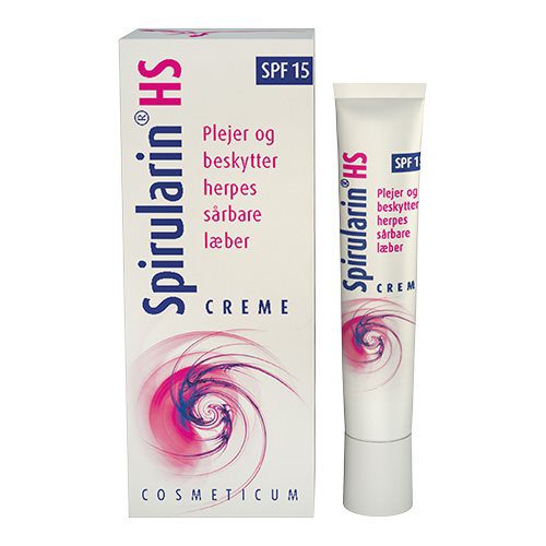 Spirularin HS creme SPF 15 til pleje af sårbare læber