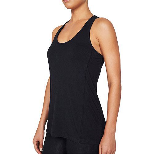Sports tank top Dame sort str. XL