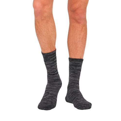 Strømper Herre gråmeleret str. 39-45 Woork Boot
