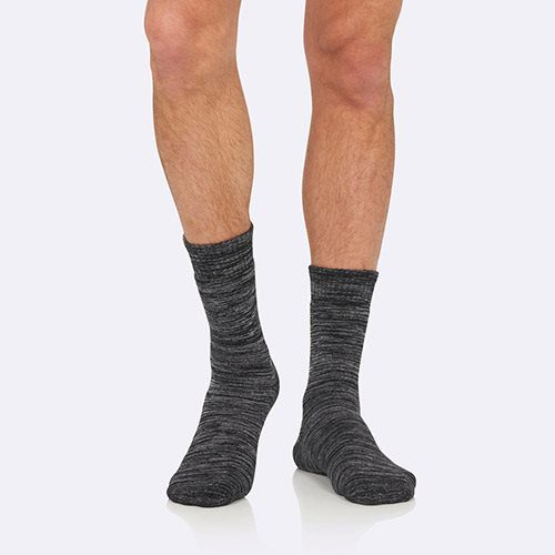Strømper Herre gråmeleret str.45-50 Woork Boot