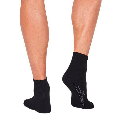 Strømper Herre sort str.39-45  Quarter Crew Sport