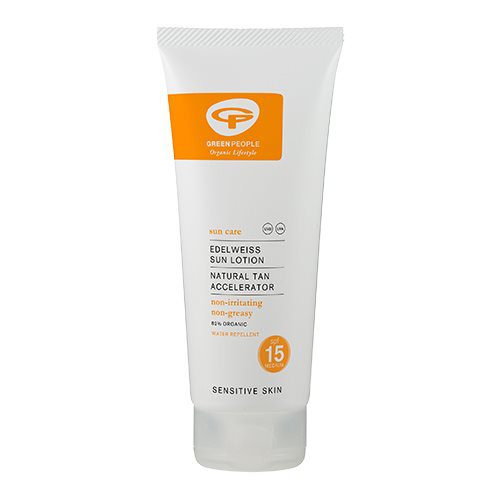 Sun lotion SPF15 accelerator