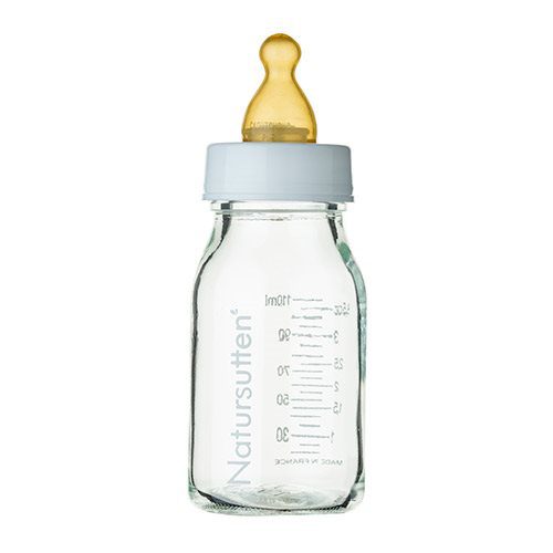 Sutteflaske glas små fra 0 mdr Slow-Flow