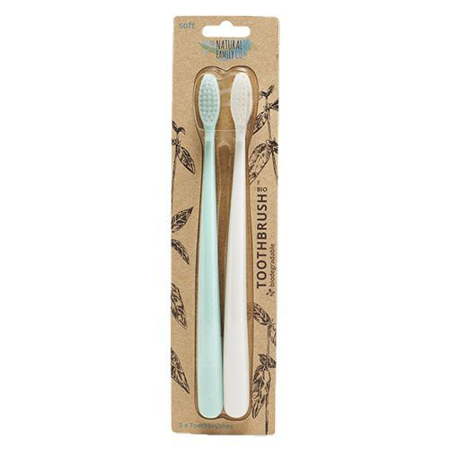 Tandbørste Bio 2 pk. Mint/hvid