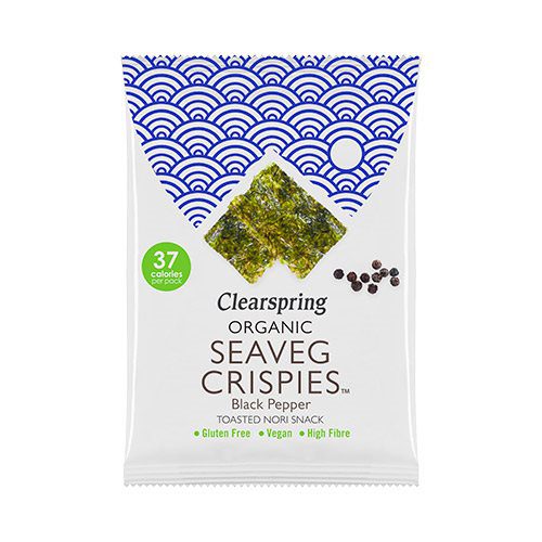 Tang chips sort peber Ø (Seaveg Crispies)
