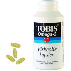 Tobis fiskeolie omega 3 1000 mg (60+60)
