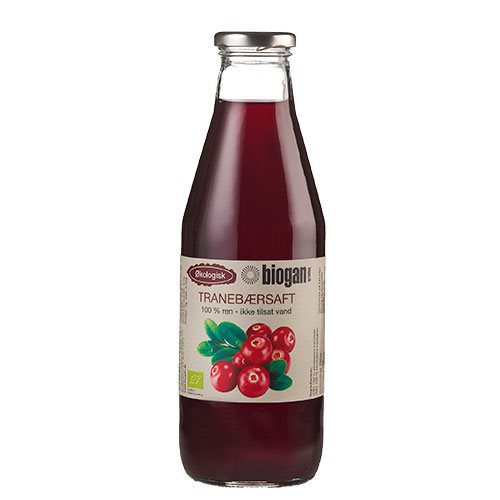 Tranebærsaft 100% ren saft Ø
