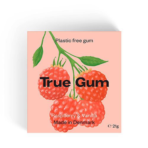 Tyggegummi Raspberry & Vanilla True Gum