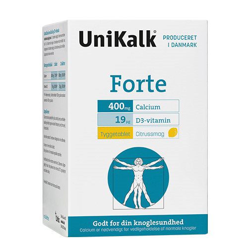 UniKalk Forte tyggetablet  m. citrussmag